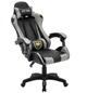 Крісло геймерське Madrex EXT ONE GRAY чорно-сіре екошкіра, 133×63×49 см, 120 кг - зображення 1