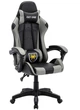 Крісло геймерське Madrex EXT ONE GRAY чорно-сіре екошкіра, 133×63×49 см, 120 кг - зображення 7