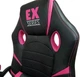 Игровое кресло Extreme EX Blue чёрно-розовое экокожа + мембранная ткань, 117×65×49 см, 120 кг - изображение 7