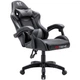 Компьютерное кресло Extreme GT чёрно-серое экокожа, 133×64×50 см, 120 кг - изображение 1