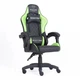 Компьютерное кресло CARBON Quattro Gaming чёрно-зелёное экокожа + металл, 123×63×50 см, 120 кг - изображение 1