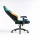 Компьютерное кресло Ergo System G20 зелёно-жёлтое ткань, 138×68×49 см, 120 кг - изображение 2