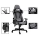 Компьютерное кресло PlayMaker Supreme Gaming 94561 серо-чёрное ткань, 138×68×49 см, 120 кг - изображение 7