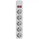 Сетевой фильтр питания Maxxter SPM5-G-15G grey, 4.5 м кабель, 5 розеток (SPM5-G-15G) (15821) - изображение 4