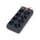 Фільтр живлення REAL-EL REAL-EL RS-8 PROTECT, 1.8m, black (EL122300021) (15938) - зображення 3
