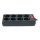 Фільтр живлення REAL-EL REAL-EL RS-8 PROTECT, 1.8m, black (EL122300021) (15938) - зображення 5