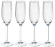 Келихи для шампанського Excellent Houseware 139520 скляні 4 x 210 мл (8721037280129) - зображення 1