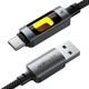 Кабель ACEFAST C21-04 USB to Type-C fantasy color series braided cable 3A 1.2m Black (6974316284673) - зображення 3