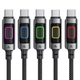 Кабель ACEFAST C21-04 USB to Type-C fantasy color series braided cable 3A 1.2m Black (6974316284673) - зображення 4