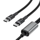 Кабель ACEFAST C22-02 Type-C to 2xType-C 100W aluminum alloy cable 5A 1.2м Black (6974316285120) - изображение 3