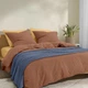 Плед покрывало COSAS Nightfall Waffle Weave 75x95 см Серый - изображение 3