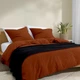 Плед покрывало вафельное COSAS Black Greek Waffle 75x95 см Черный - изображение 3