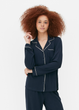 Женская пижамая рубашка Primark Jersey Long Sleeve Boyfriend XXS Для дома и сна Синий (8707) - изображение 2
