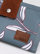 Гаманець жіночий тканинний Roxy Work For Us Wallet 10x19x2 см поліестер Сірий з квітами - зображення 4