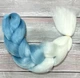 Канекалон коса 60 см омбре блакитна з білим - зображення 1