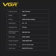 Триммер для стрижки VGR V885T Зеленый с BLDC мотором LED-дисплеем 4 насадки - изображение 7