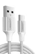 Кабель USB на Type-C UGREEN US288 Cable Nickel Plating Aluminum Braid (1m, 18W, 3A). White - зображення 2