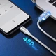 Кабель USB на Type-C UGREEN US288 Cable Nickel Plating Aluminum Braid (1m, 18W, 3A). White - зображення 10
