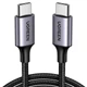 Кабель Type-C на Type-C UGREEN US216 Cable Aluminum Case with Braided (1m, 60W, 3A). Gray - зображення 1