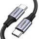 Кабель Type-C на Type-C UGREEN US216 Cable Aluminum Case with Braided (1m, 60W, 3A). Gray - зображення 2