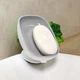 Мыльница на присоске MBM HOME BP-38 WHITE/GRAY бело-серая - изображение 8