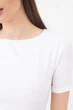 Топ с коротким рукавом и круглым вырезом Giulia CROP T-SHIRT L/XL White-bianco эластичный для йоги и фитнеса - изображение 5