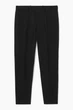 Штани чоловічі лляні COS tapered linen trousers 1228121001 46 Чорний - зображення 7