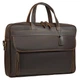 Портфель мягкий кожаный BUFFALO BAGS M5095C коричневый нубук - изображение 2