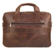 Портфель мягкий кожаный BUFFALO BAGS M2019R коричневый нубук - изображение 2