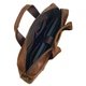Портфель мягкий кожаный BUFFALO BAGS M2019R коричневый нубук - изображение 6