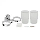 Склянка з тримачем Lidz Oreo 0402 подвійний настінний (матове скло) LDORE0402CRM22164 Chrome - изображение 4