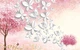 Фотошпалери у вітальню, ніжні безшовні фотошпалери на стіну "Рожеве небо" X002 - зображення 5