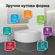 Ванна акрилова кутова Insana Alpina 150×150см для двоих симметричная с ножками и облицовкой для дома спа отеля - изображение 2
