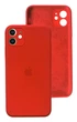 Чохол Silicone Premium case з захистом камери для iPhone 11 Full Camera Protective red 9602 - зображення 3