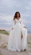Белое нарядное платье в пол FashionYouWant XL белый 43425480 - изображение 1