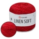 Пряжа YarnArt Linen soft, Винний №7323, 100 г 272 м- нитка льон, віскоза, бавовна для в'язання - зображення 1