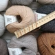 Mondial Bio Lana Fine, Тауп №343 - итальянская пряжа для вязания 50 г / 175 м, 100% органическая шерсть, для кардиганов, детской одежды - изображение 2