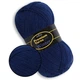 Premium Yarn Winter, Темно-синий №611 - носочная пряжа 100 г / 410 м, 75% шерсть superwash / 25% полиамид, тонкая пряжа для носков и зимних изделий - изображение 1
