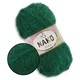 Nako Paris, Зеленый №3440, фантазийная пряжа с длинным ворсом, 100 г / 245 м, 40% премиум акрил / 60% полиамид, для одежды, аксессуаров и декора - изображение 1