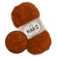 Nako Paris, Кирпич №5520, фантазийная пряжа с длинным ворсом, 100 г / 245 м, 40% премиум акрил / 60% полиамид, для одежды, аксессуаров и декора - изображение 1