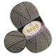 Nako Sport Wool, Темно-серый №922, полушерстяная пряжа, 100 г / 120 м, 25% шерсть / 75% акрил, для снудов, шапок, кардиганов - изображение 1