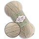 Alize Alpaca Royal New, Бежевый меланж №152 – пряжа с альпакой 100 г / 250 м, 15% альпака / 30% шерсть / 55% акрил, для свитеров, кардиганов, шарфов - изображение 1