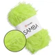 YarnArt SAMBA/Травка, Желтый неон №2052 - пряжа Ярнарт Самба для вязания, декоративная пушистая нить 100 г / 150 м, 100% полиэстер, длинный ворс - изображение 1