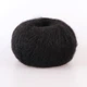Lana Gatto Mohair Royal, Черный №5000 - итальянская пряжа кид мохер с нейлоном, 25г / 215м, тонкая, для паутинок, ажурных изделий, свитеров - изображение 3