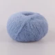 Lana Gatto Silk Mohair Lux, Фиолетовая дымка №9380 - пряжа, суперкидмохер с шелком и люрексом, тонкая, 25 г / 210 м, для вязания свитеров-паутинок - изображение 2