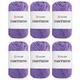 Упаковка YarnArt Macrame, Фіолет №135, 6шт - пряжа поліестер, комплект для макраме, набір для в'язання сумок і декору - зображення 1