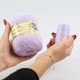 Пряжа из Норки (пух) Norka с дополнительной нитью, 50 г/350 м, Светлая сирень No870. Нитки для вязания: полушерсть, кашемир спицами, крючком, машиной - изображение 3