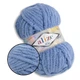 Alize Softy Mega, Джинс №374 - плюшева товста пряжа, 100г/70м, Алізе Софті Мега для в'язання пледів, іграшок, дитячого одягу - зображення 1