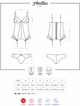 Комплект Obsessive Heartina corset S/M Червоний (5901688211595) - зображення 6
