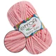 Пряжа плюшевая Этрофил Йонка Беби, Etrofil Yonca Baby, Розовый №73015, 100 г/120 м, полиэстер, для вязания спицами и крючком, для игрушек, пледов - изображение 1